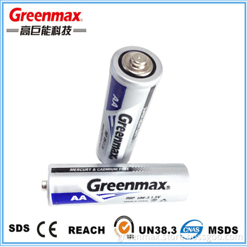 New design r6p heavy duty dry batteries